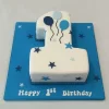 1St Birthday Number Fondant Cake From Lallantop Cake Shop Noida And East Delhi From Lallamtop Cake Shop