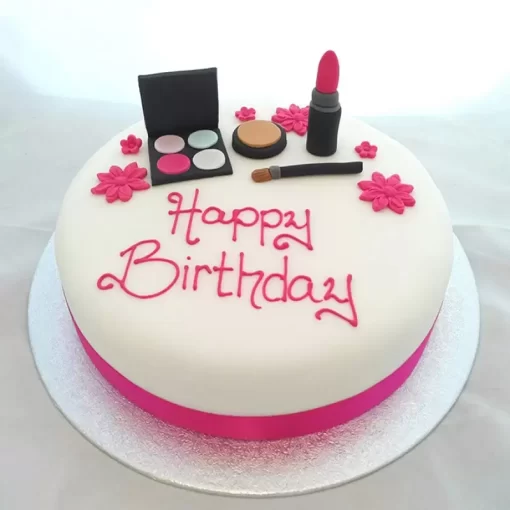 Makeup Fondant Cake From Lallantop Cake Shop With Delivery In East Delhi, South-East Delhi, Ghaziabad, And Noida