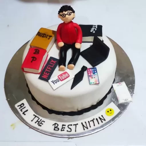 Accountant Guy Theme Cake From Lallantop Cake Shop Noida And East Delhi From Lallamtop Cake Shop