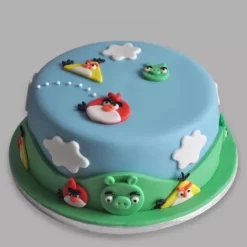 Angry Birds Character Fondant Cake from LallanTop Cake Shop - Delivery in East Delhi, South-East Delhi, Ghaziabad, and Noida