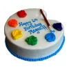 Artist Paint Brush Theme Fondant Cake From Lallantop Cake Shop Noida And East Delhi From Lallamtop Cake Shop