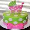 Baby Carriage Theme Fondant Cake From Lallantop Cake Shop Noida And East Delhi From Lallamtop Cake Shop