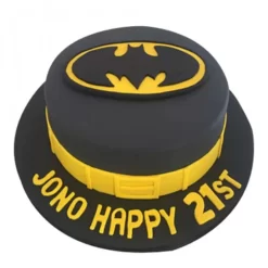 Batman Black Fondant Cake - LallanTop Cake Shop