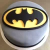 Batman Logo Fondant Cake From Lallantop Cake Shop - Delivery In East Delhi, South-East Delhi, Ghaziabad, And Noida.