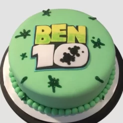 Ben 10 Theme Fondant Cake - LallanTop Cake Shop Delivery in East Delhi, South-East Delhi, Ghaziabad, and Noida