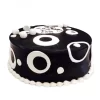 Black And White Fondant Cake From Lallantop Cake Shop - Delivery In East Delhi, South-East Delhi, Ghaziabad, And Noida.