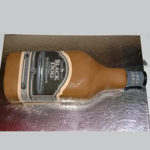 Black Dog Bottle Fondant Cake From Lallantop Cake Shop Noida And East Delhi From Lallamtop Cake Shop