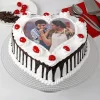 black forest heart photo cake From LallamTop Cake Shop