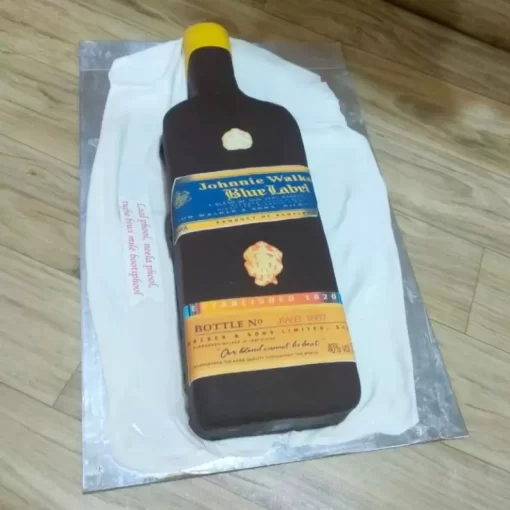 Blue Label Bottle Fondant Cake From Lallantop Cake Shop - Delivery In East Delhi, South-East Delhi, Ghaziabad, And Noida