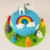 Blue Unicorn Theme Fondant Cake From Lallantop Cake Shop Noida And East Delhi From Lallamtop Cake Shop