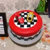 Car Race Designer Fondant Cake From Lallantop Cake Shop Noida And East Delhi From Lallamtop Cake Shop