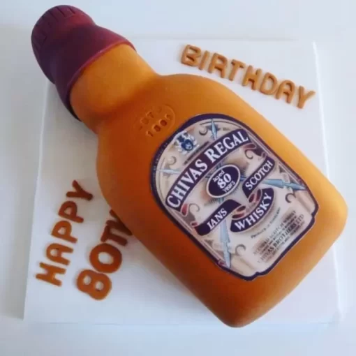 Chivas Regal Whiskey Bottle Designer Cake From Lallantop Cake Shop Noida And East Delhi From Lallamtop Cake Shop