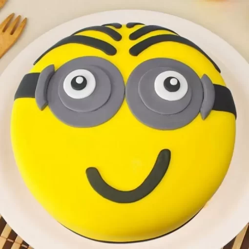 Naughty Minion Fondant Cake - Lallantop Cake Shop