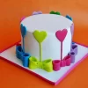 Colors Of Love Fondant Cake From Lallantop Cake Shop Noida And East Delhi From Lallamtop Cake Shop