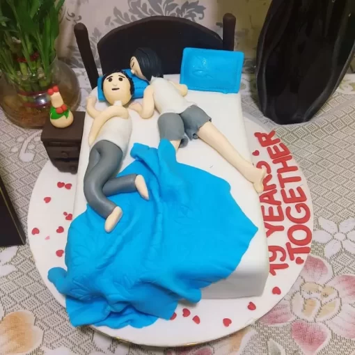 Couple Togetherness Theme Cake