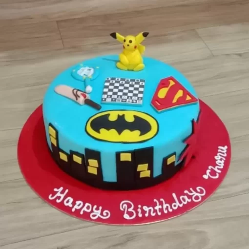 Customized Superhero Cake For Kids