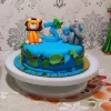 Cute Animal Kids Fondant Cake From Lallantop Cake Shop - Delivery In East Delhi, South-East Delhi, Ghaziabad, And Noida.