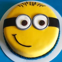 Cute Minion Fondant Cake from LallanTop Cake Shop with Delivery in East Delhi, South-East Delhi, Ghaziabad, and Noida