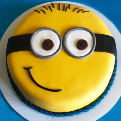 Cute Minion Fondant Cake From Lallantop Cake Shop With Delivery In East Delhi, South-East Delhi, Ghaziabad, And Noida