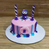 Cute Owl Designer Fondant Cake From Lallantop Cake Shop Noida And East Delhi From Lallamtop Cake Shop