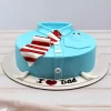 Dad Shirt Tie Fondant Cake From Lallantop Cake Shop Noida And East Delhi From Lallamtop Cake Shop