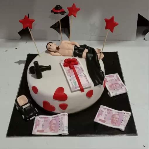 Debauchery Guy Theme Fondant Cake From Lallantop Cake Shop Noida And East Delhi From Lallamtop Cake Shop