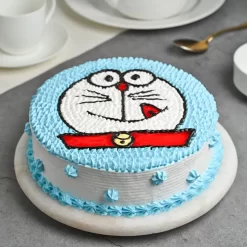 Doraemon Face Cream Cake from LallanTop Cake Shop