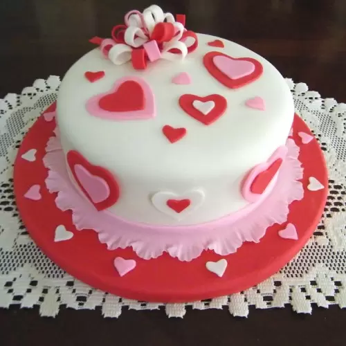 Order Enigmatic Love Fondant Cake Online Delivery in East Delhi and