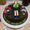 Fitness Freak Girl Fondant Cake From Lallantop Cake Shop - Delivery In East Delhi, South-East Delhi, Ghaziabad, And Noida