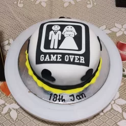 Game Over Bachelor Party Cake from LallanTop Cake Shop - Delivery in East Delhi, South-East Delhi, Ghaziabad, and Noida