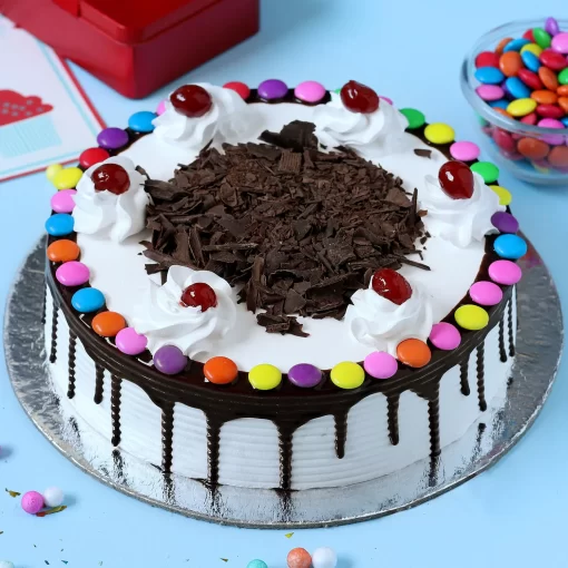 Gems On Top Black Forest Cake