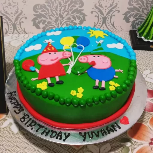 George and Peppa Pig Designer Cake