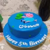 George Pig Blue Fondant Cake From Lallantop Cake Shop Noida And East Delhi From Lallamtop Cake Shop