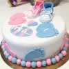 He Or She Baby Shower Theme Fondant Cake From Lallantop Cake Shop Noida And East Delhi From Lallamtop Cake Shop