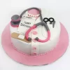 Ladies Doctor Theme Fondant Cake From Lallantop Cake Shop Noida And East Delhi From Lallamtop Cake Shop