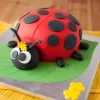 Ladybird Bug Fondant Cake From Lallantop Cake Shop Noida And East Delhi From Lallamtop Cake Shop