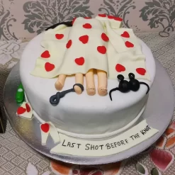 Last Shot Before The Knot Bachelorette Cake from LallanTop Cake Shop