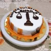 Law Theme Customized Cake - Delivery In Noida, East Delhi, And South-East Delhi