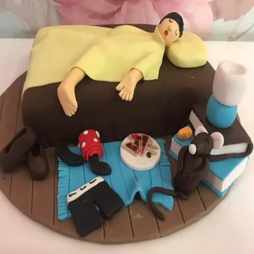 Lazy Boy Fondant Cake