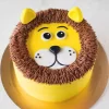 Lion Face Semi Fondant Cake From Lallantop Cake Shop - Delivery In East Delhi, South-East Delhi, Ghaziabad, And Noida