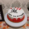 Loving Couple Romantic Fondant Cake From Lallantop Cake Shop