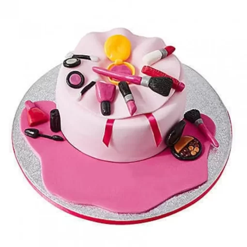 Make Up Bag Fondant Cake