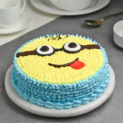 Minion Face Cream Cake from LallanTop Cake Shop