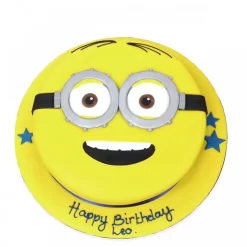 Minion Face Fondant Cake from LallanTop Cake Shop - Delivery in East Delhi, South-East Delhi, Ghaziabad, and Noida