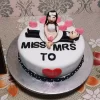 Miss To Mrs Theme Fondant Cake From Lallantop Cake Shop Noida And East Delhi From Lallamtop Cake Shop