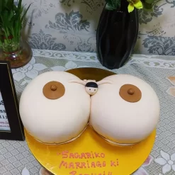 Naked Boobs Fondant Cake from LallanTop Cake Shop