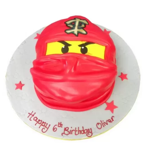 ninjago lego head fondant cake from lallantop cake shop noida and east delhi From LallamTop Cake Shop