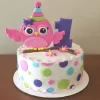 Owl Theme First Birthday Cake From Lallantop Cake Shop Noida And East Delhi From Lallamtop Cake Shop