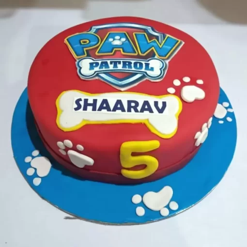 Paw Patrol Theme Fondant Cake