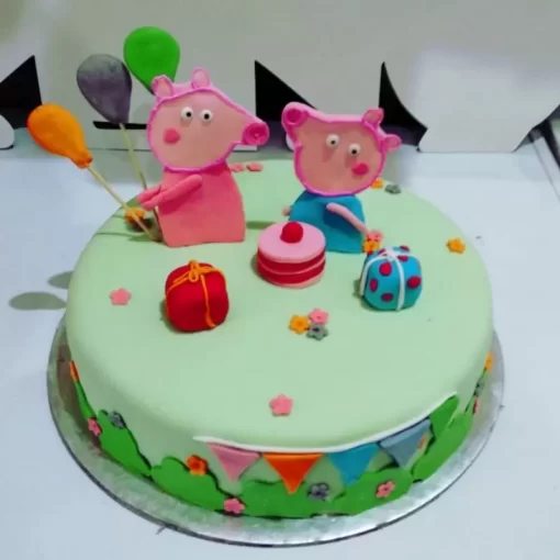 Peppa Pig Designer Theme Cake